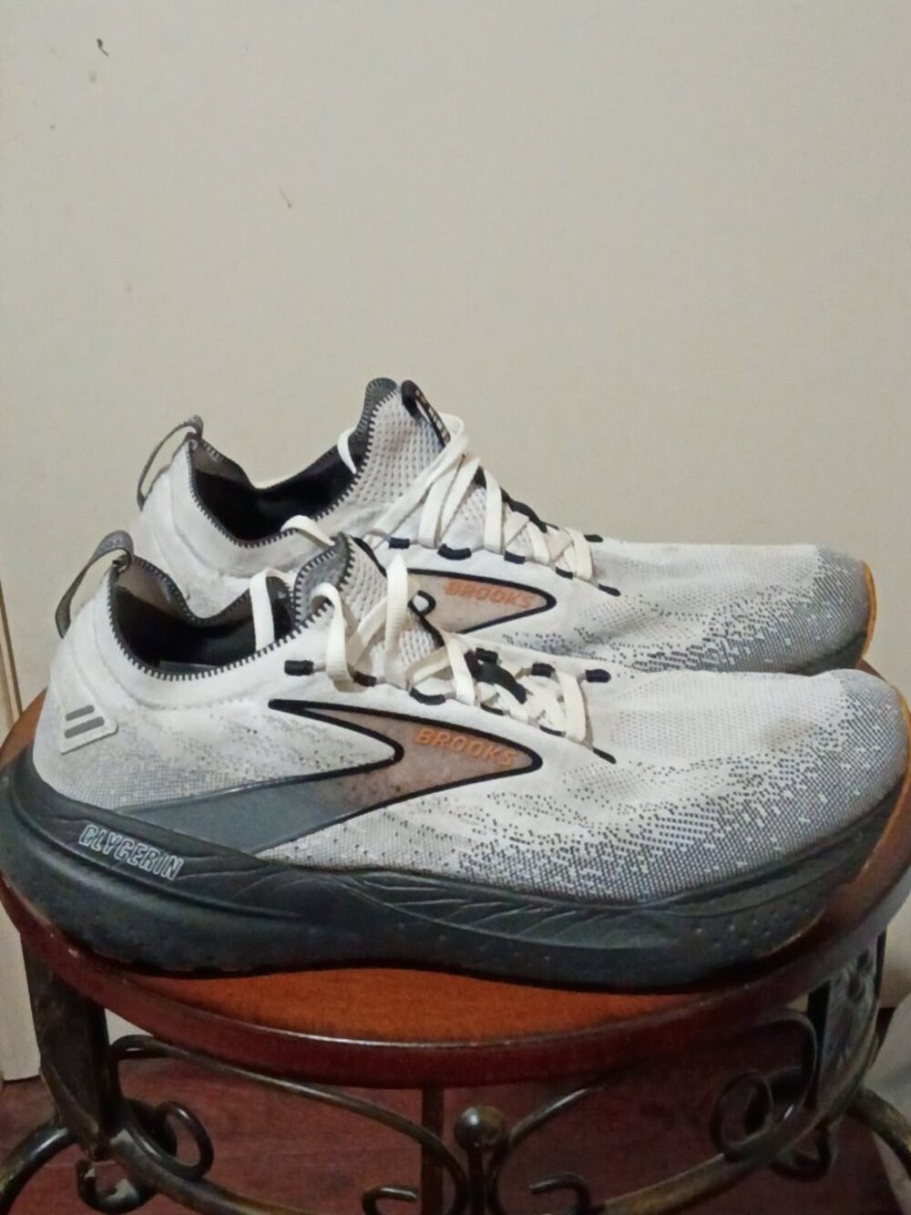Brooks Glycerin 21 StealthFit 12 Grey Black DNA LOFT Running Shoes 1104211D135